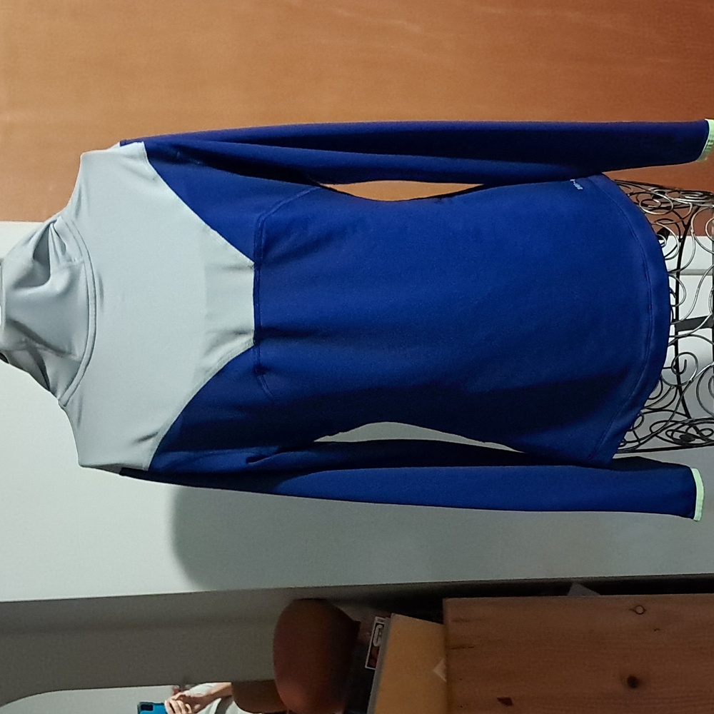 Nike Blue and Gray Performance Hoodie - Picture 5 of 8